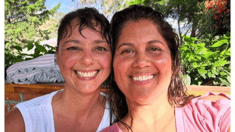 Dianna Waugh & Fawn post Temazcal portrait.